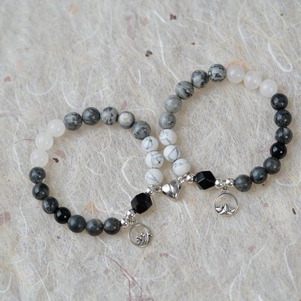 Love Magnetic Snap Love Oath Bracelet Pair