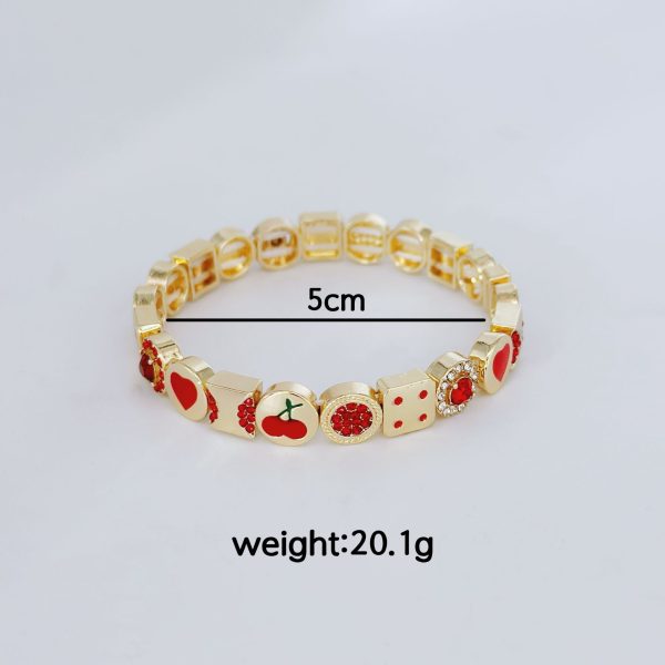 Women's Heart-shaped Zircon Fashion Simple Bracelet