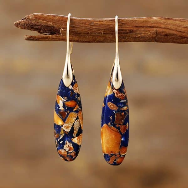 Bohemian Emperor Stone Drop Earrings
