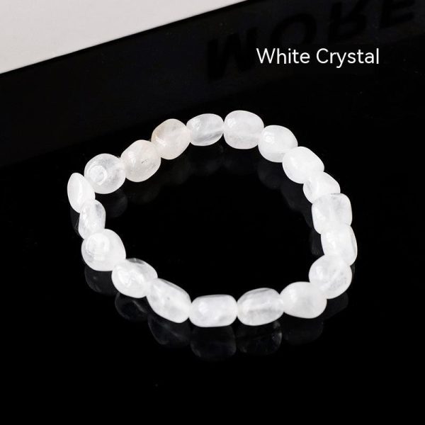 Natural Crystal Stone Rolling Stone Bracelet