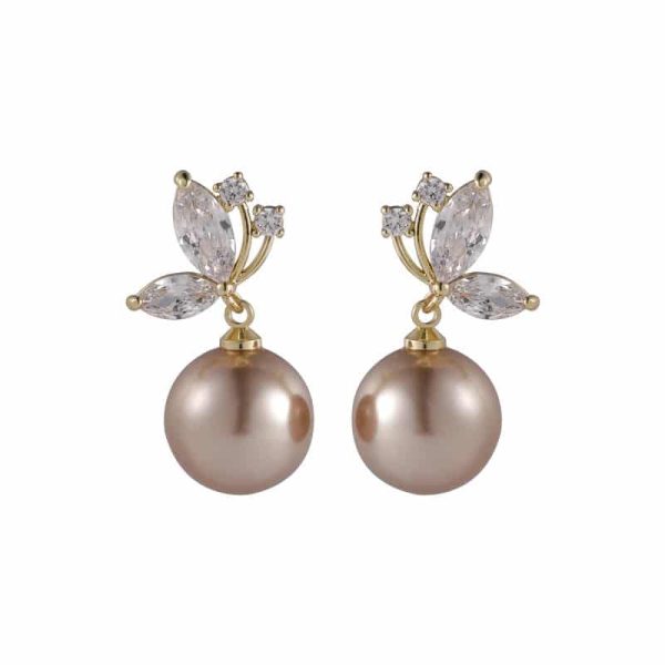 Stylish Micro-set Zircon Butterfly Earrings