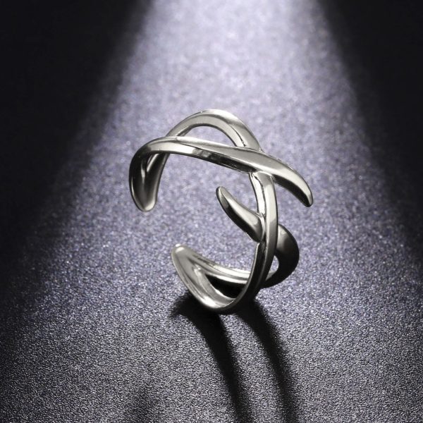 Personalized Retro Women's Fashion Stainless Steel Open Ring