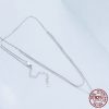 All-matching New Shining Double-layer Necklace S925 Sterling Silver Personality