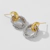 Ornament Circle Pendant Stud Senior Sense All-match Temperament Earrings