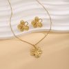 b7c7f0bd-701a-4826-953d-80f1f3dc2055.jpg Geometric Leaves Texture Flower Love Heart Earrings And Necklace Set