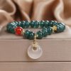 Natural Stone Blue Water Jade Bracelet