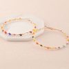 Frosty Wind Simple Personality Wild Sweet Circle Earrings