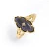 Silver Gilded Stone Women's Ring