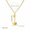 Flower Sun Moon Drop-shaped Diamond Love Necklace