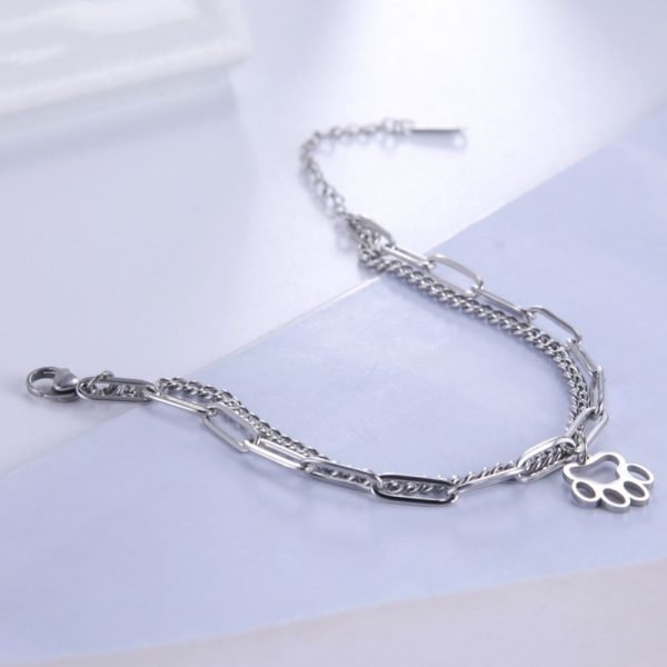 Memory Footprints Girl Hot Girl Double Golden Bracelet
