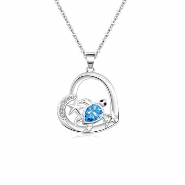 Love Turtle Animal Light Luxury Temperament Gorgeous Full Diamond Necklace