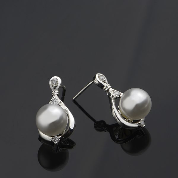 Silver Plated Jewelry Creative Pearl Set Set