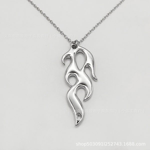 Punk Domineering Fire Element Necklace Hip Hop