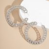 Female Exaggerated Retro Style Big Circle Earrings