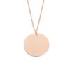 Stainless Steel Geometric Wafer Necklace Pendant