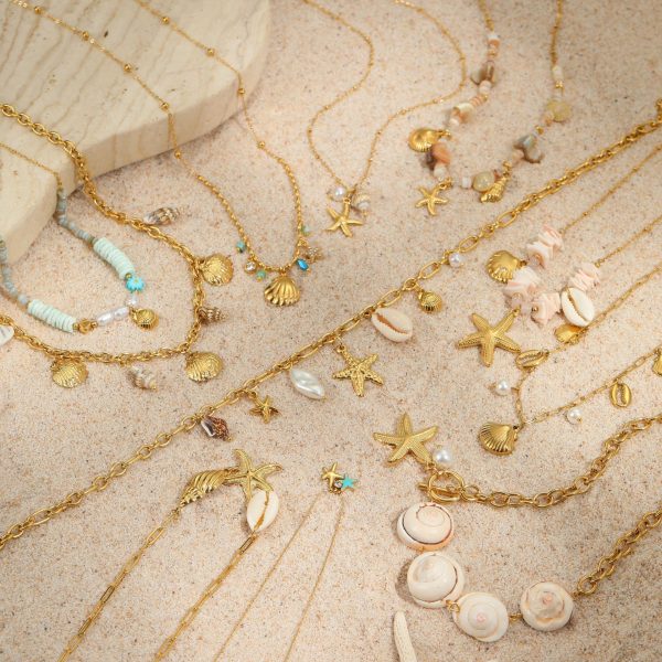 Shell Stainless Steel Necklace Clavicle Chain Jewelry