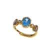 Vintage Sapphire Ring Light Luxury Minority High-end Design Exquisite