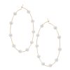 The New Pearl Big Circle Earrings Are Exaggerated