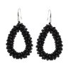Drop-shaped Glass Crystal Earrings