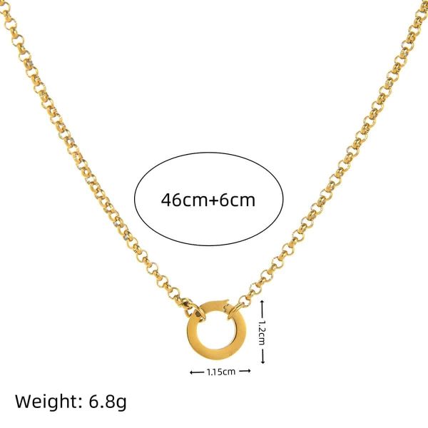 DIY Basic Open Chain Copper Plating 18K Gold Color Protection