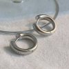 Fashion Ladies Simple Circle Metal Earrings