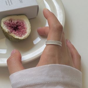 Simple Style No Pigment Drop Open Ring