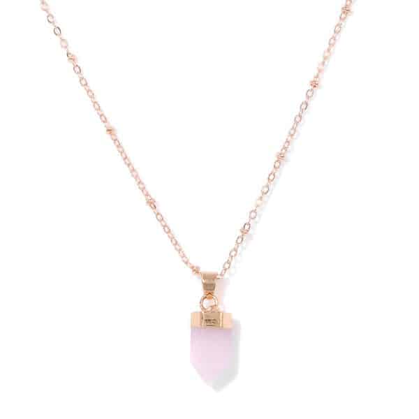 Natural Stone Pendant Necklace Women
