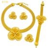 European And American Fashion Necklace Earring Bracelet Four-piece Ring Set