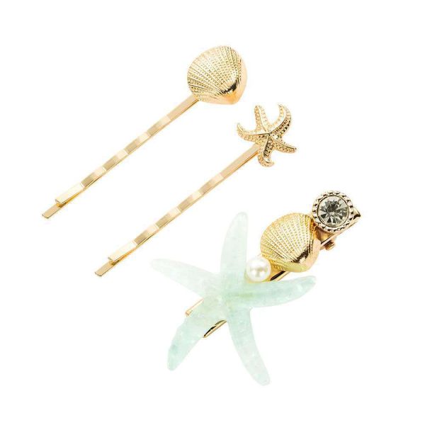 ba95e46a-25ac-4a43-becb-a2684471998b.jpg Shell Starfish Hairpin Set Simple Sweet Girl Heart