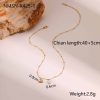 Ins Fashion Pearl Heart Pendant Clavicle Chain Stainless Steel