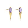 S925 Silver Stud Earrings Vintage Rivet Earrings Geometric Niche