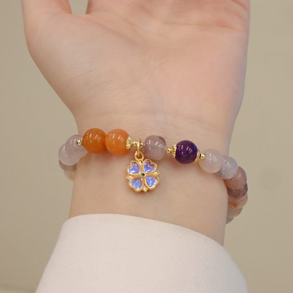 New Natural Jinsi Jade Bracelet Violet Bracelet