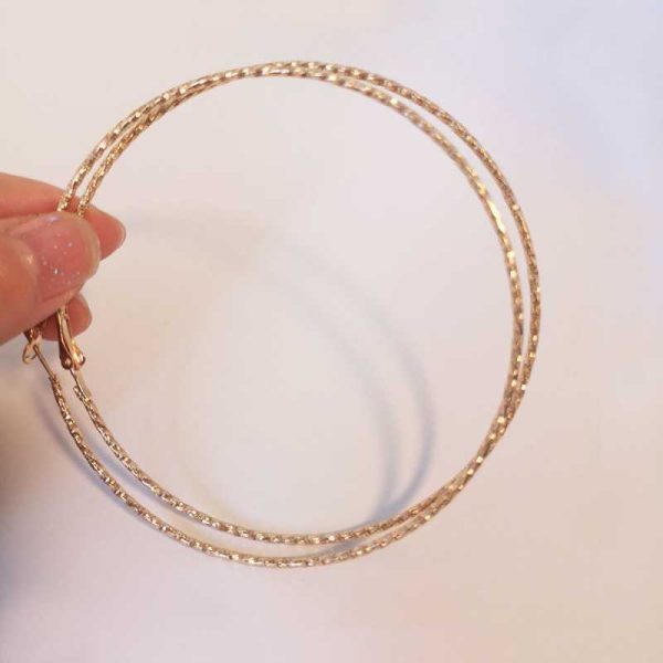 Metal Big Circle Earrings Female Wild Earrings Simple Temperament Ear Jewelry