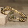 Vintage Winding Tea Crystal Round Beads A String Of Beads Bracelet