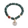 Natural Stone Blue Water Jade Bracelet