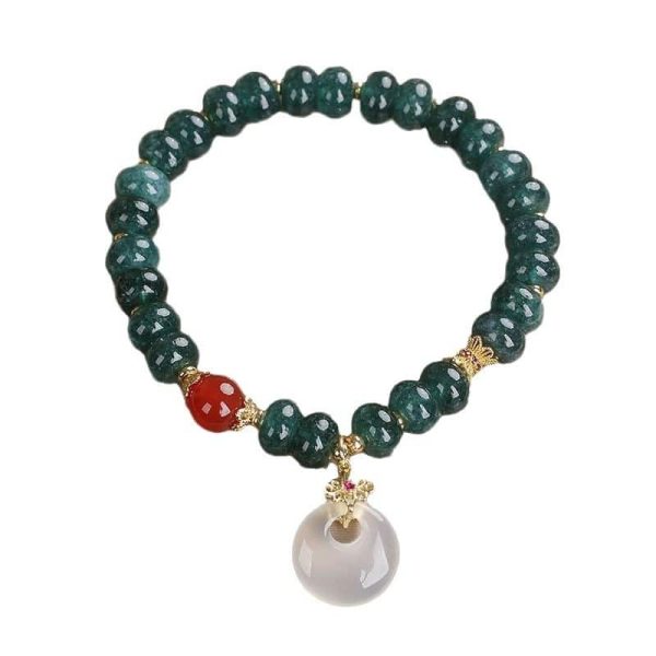 Natural Stone Blue Water Jade Bracelet