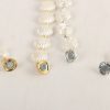 Gold And Silver Pearl Chain Magnetic Snap Bracelet Magnetic Snap