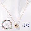 Natural Stone Beaded Necklace Set