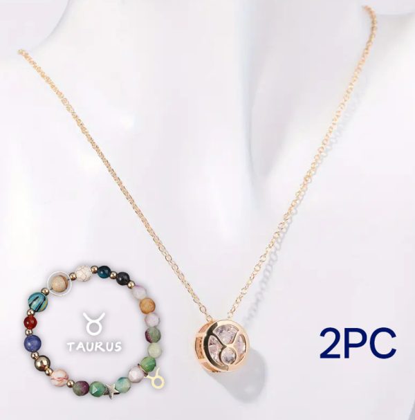 Natural Stone Beaded Necklace Set