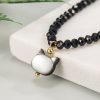 Delicate Cat Shell Pendant Necklace For Women