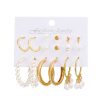 Butterfly Pearl Earring Set Combination Fashion