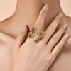 Butterfly Animal Element Exaggerated Personalized Copper Plating Finger Ring