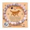Puppy Pendant Stainless Steel Round Board Bracelet