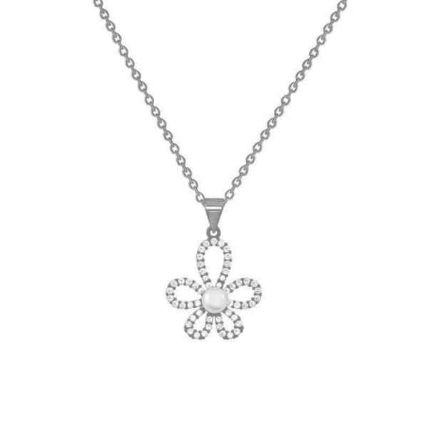 bbc8c2ab-0835-46e5-a7be-0f6aaa0f72fe.jpg Women's High-grade Silver Pearl SUNFLOWER Necklace
