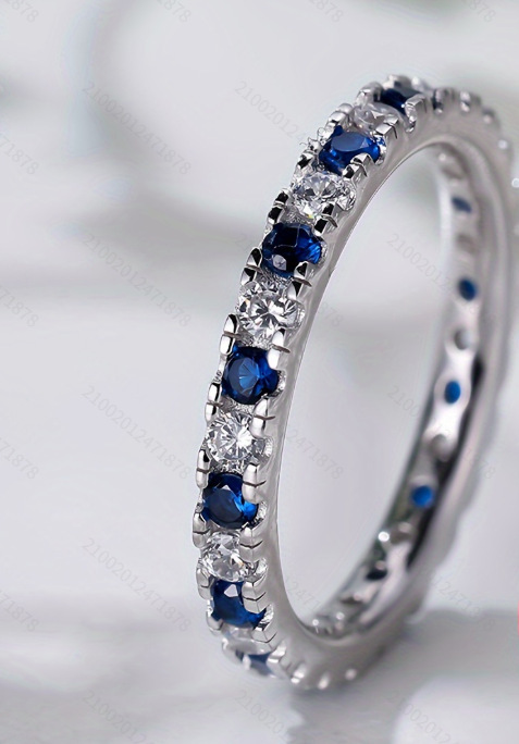Row Zirconium Twin Index Finger Ring