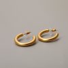 European And American Simple Atmospheric Circle Stud Earrings