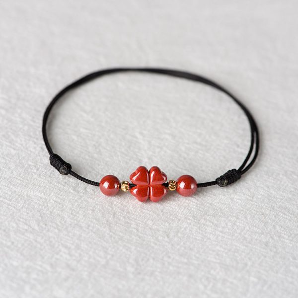 Fashion Personality Natural Cinnabar Anklet Bracelet