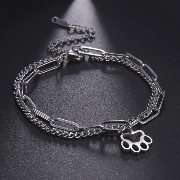 Memory Footprints Girl Hot Girl Double Golden Bracelet