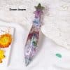 Natural Crystal Stone Dagger Sculpture Semi-precious Stone Knife Decoration Ornaments