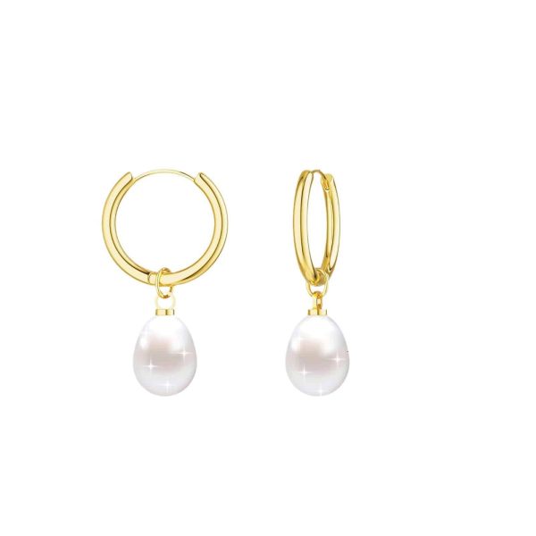 Water Drop Shape Pearl Earrings